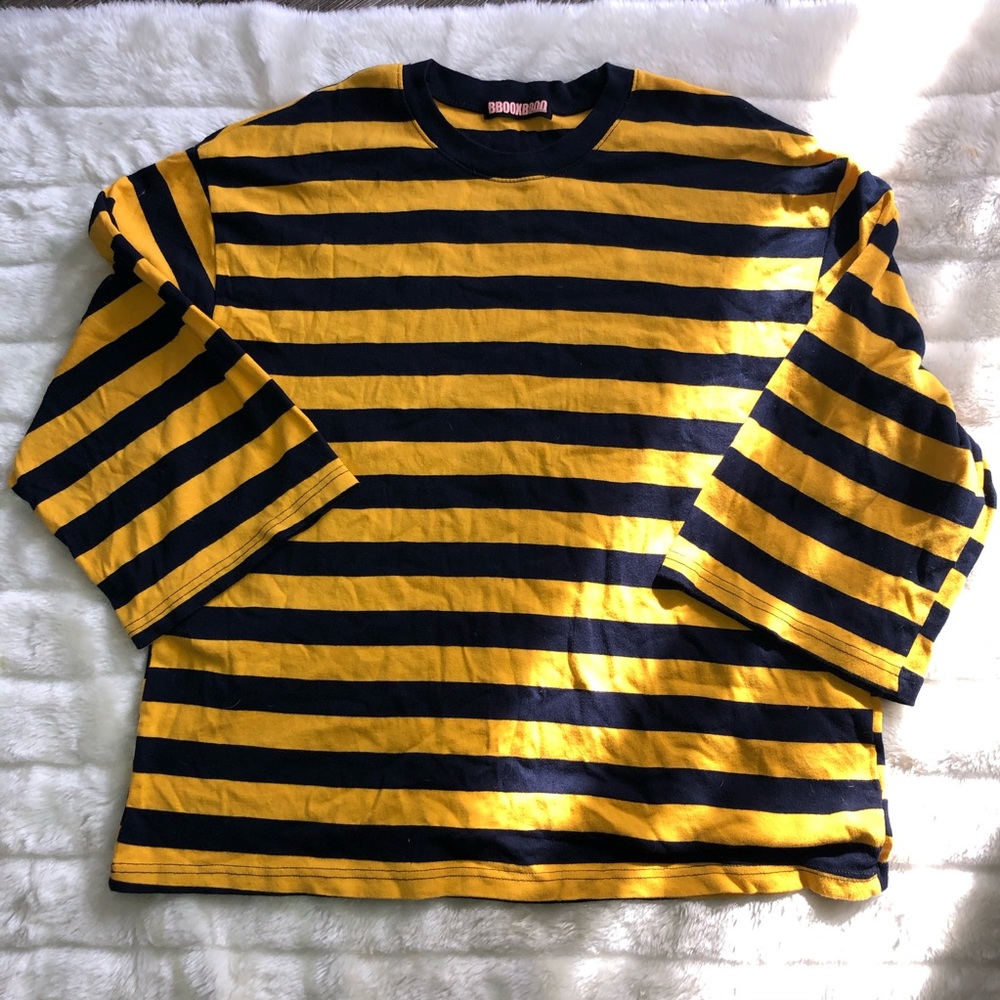 Striped long sleeve tee